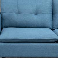 Sofá Moderno de 2 Plazas Sofá de Sala con Tapiz de Poliéster, 4 Almohadillas y Patas de Acero - details 33