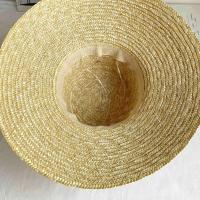 Sombreros anchos de diseño para mujer, sombrero de playa de iglesia de verano con cinta de paja recortada de grosgrain, hecho a mano - details 8