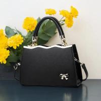 Bolso Cruzado Versátil Correa Desmontable, Herrajes Dorados, Cierre de Cremallera, Accentos Blancos y Dorados, Lazo Decorativo Ideal para Uso Casual y Profesional, Bolso de Oficina Moderno, Forro de Poliéster - details 5