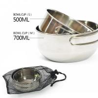 Cuenco Plegable de Acero Inoxidable 304 Utensilios de Cocina Portátiles Vajilla de Picnic - details 0