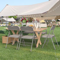 Rcynview Set de Silla Plegable  Tela Acolchada Visitor para Hogar, Exteriores, Salas de Conferencia - details 4