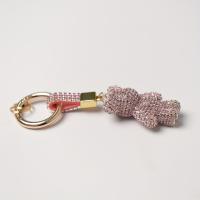 Llavero Creativo De Diamante Puro En Aleación Con Cadena De Garras Llavero Para Bolsa Colgante Sin Marca Origen China - details 5