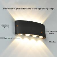 Apliques de pared LED Lámpara moderna para interiores y exteriores, luz cálida de 3000K, luces blancas de montaje en pared para sala de estar, pasillo, decoración de dormitorio - details 1
