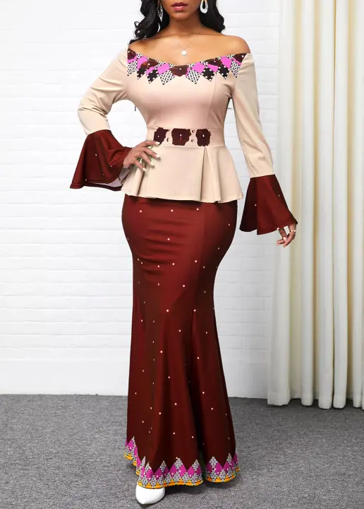 S-5XL-Vestidos largos de talla grande para mujer, ropa africana, Dashiki, Ankara, 2023 - 1