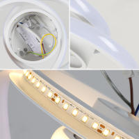 Goeco Lámpara de Techo LED Estilo Nórdico Iluminación Moderna 32W Plafón Redondo - details 7