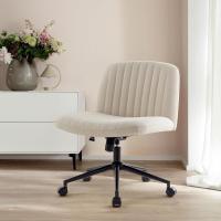 Tocador Giratoria con Ruedas,Silla de Escritorio Ajustable en Altura con Acolchado de Tela,Silla Tapizada con - details 2