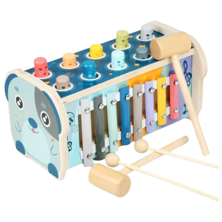 Juguete de Martillo de Madera Excitat Estimulador de Desarrollo Temprano para Niños de 12+ Meses - 1