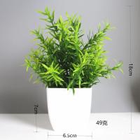 Bonsái Artificial Planta Verde Falsa de Eucalyptus en Maceta para Decoración de Hogar Interior y Exterior - details 4