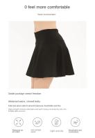 Culottes deportivos de cintura alta para mujer, falda corta de secado rápido para Yoga, Fitness, tenis, forro antivacío - details 0