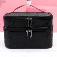 Bolsa De Maquillaje Grande Para Mujer Con Doble Cremallera Organizador De Viaje Impermeable Para Cosméticos Y Toallitas Bolsa De Baño - details 9