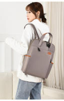 Mochila De trabajo simple para mujer, bolso de mano para ordenador portátil, mochila de hombro ligera informal, mochila de viaje de gran capacidad con cinturón de equipaje - details 1
