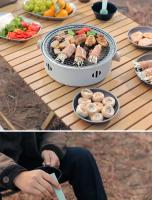 Parrilla de Barbacoa al Aire Libre Multifuncional Cocina de Carbón para el Hogar y Jardín con Parrilla Redonda Antiadherente - details 8
