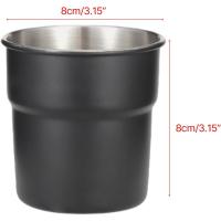 Tazas de agua negras para acampar, utensilios de cocina de viaje, tazas de viaje, tazas de café, utensilios de picnic, equipo de cocina al aire libre - details 1