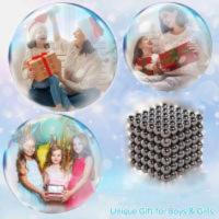 Bolas magnéticas - Azul cielo mate Juego de (3 mm) 1000 bolas mágicas coloridas Juguete de escritorio divertido para aliviar el estrés para adultos -esferas magnéticas- Mashable Smashable Buildable，jugetes para niños,Regalo de Navidad - details 1