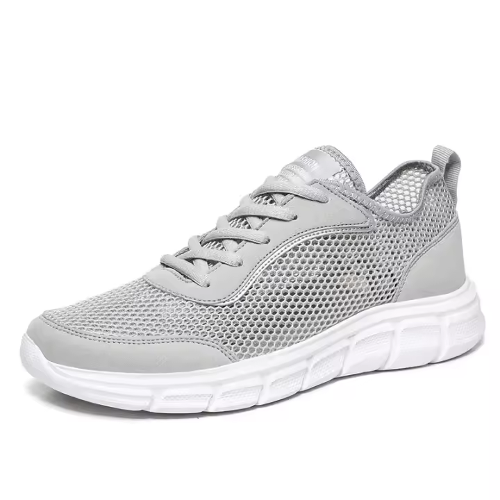 Nuevo Modelo 2025 Zapatos De Malla De Verano Para Hombre, Zapatillas Ligeras Transpirables, Zapatos Informales Con Cordones Para Caminar, Tenis Masculinos, Zapatillas Para Hombre - 1