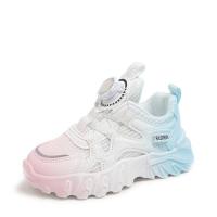 Zapatos para niñas Zapatillas con botón giratorio Suela suave Zapatos de malla transpirable antideslizantes Zapatos para correr para niños de primavera y otoño - details 0