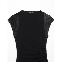 Vestido de malla de seda plisado clásico para mujer nuevo estilo hecho a mano - details 19