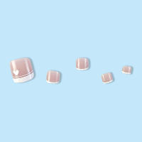 24PCS,Uñas de estilo francés para mujeres y niñas,Uñas postizas reutilizables,Dulce y encantador,Salón de uñas - details 4