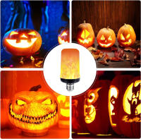 LED Night Light Flame Light Bulb 4 Modes Fire Bulb Lamp Christmas Party Outdoor Indoor Home Decor E27 Base Flickering Nightlight - details 14