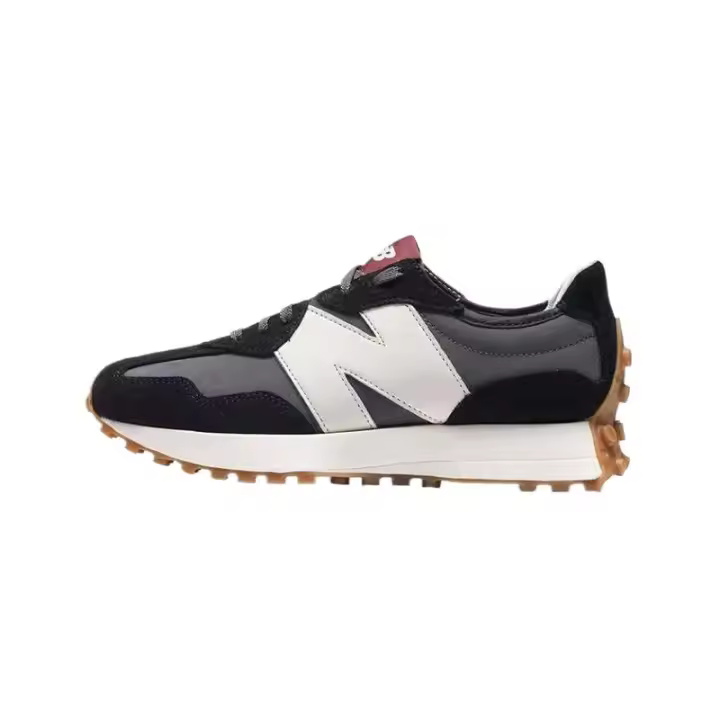 【Tienda insignia oficial】 Leten NB 327 Calzado deportivo casual para hombre y mujer negro gris - 1