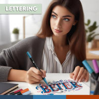 Rotuladores de Letras | 100 Colores Profesionales |   Pincel de doble punta |   Base de Agua |   Maletin de Rotuladores de Arte Lettering |   mandalas |   Diario de balas |   Marcadores Marca EL FUTBOLIN - details 4