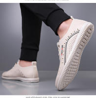 Zapatillas deportivas transpirables para hombre, zapatos deportivos casuales y cómodos, zapatillas de plataforma para mujer, tenis masculinos, zapatos casuales de cuero. - details 4