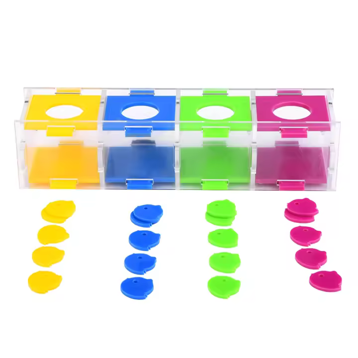 Juguetes de loros coloridos, pájaros interesantes, entrenamiento de inteligencia, juego interactivo, juguete de rompecabezas - 1
