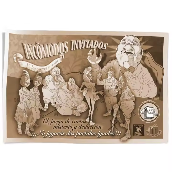 INCOMODOS INVITADOS Cluedo Juego de razonamiento Clue Game Juego de mesa - 1