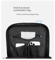 Mochila para Laptop de Doble Capa de Almohadilla de Aire Impermeable, Resistente al Desgaste, Estilo Sencillo y Elegante para Hombres y Mujeres Viaje de Negocios Casual para Primavera/Verano - details 12