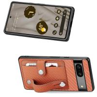 Funda de teléfono con textura de fibra de carbono PU+TPU+PC Google Pixel 7a estilo cuchillo de tarjeta - details 0