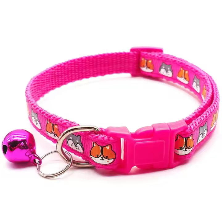 Parche colorido de dibujos animados para perro y gato, Collar con campana, cubierta para el cuello, regalo para mascota, 1 ud. - 1