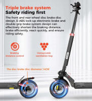 IScooter ix4-patinete eléctrico plegable para adultos, patinete eléctrico de 45 KM/H, patinete eléctrico de 800W, patinete de 48V y 15Ah - details 14