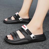 Zapatillas hombre verano 2024 nuevo uso exterior niños pisando mierda sensación deportes conducción sandalias de playa de suela blanda de doble propósito - details 14