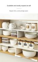 Organizador Retráctil para Gabinete de Cocina Estante de Almacenamiento Compacto para Especias y Botellas de Condimentos Rack de Cocina y Comedor - details 2