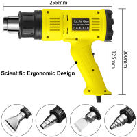 Cañón de Secado de Aire 2000W para Soldadura y Enrollado Térmico Herramientas de Construction Industrial Peluquería con Batería Normal - details 5