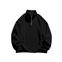 Chaqueta de color liso con cuello alto y media manga larga, para hombre - details 21