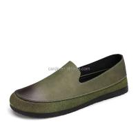 Nuevos zapatos informales de alta calidad para hombre, cuero a cuadros, antideslizantes, Mokasin barato 2023, India - details 5