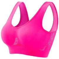Sujetador deportivo de color sólido para mujer, top de fitness, gimnasio, yoga, entrenamiento atlético, suave, acolchado - details 35