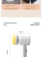 Cepillo de Limpieza Eléctrico Multifuncional Inalámbrico Portátil para Cocina y Baño - details 13
