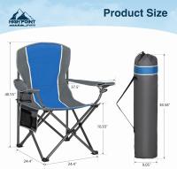 Silla Plegable para Acampar Negro Equipo de Sentado al Aire Libre - details 8