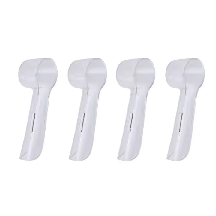4 Uds cubierta de cepillo de dientes eléctrico para Braun Oral B funda protectora para cabezal de cepillo de dientes tapa transparente antipolvo para el hogar Camping viajes - 1