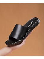 Sandalias de verano para hombre, zapatos de playa para exterior, zapatillas de hombre, chanclas de piel auténtica para estar en casa. - details 3