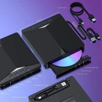 7 en 1 USB 3.0 Tipo-c externo DVD RW unidad óptica quemador lector reproductor unidad óptica externo PC portátil escritorio - details 0