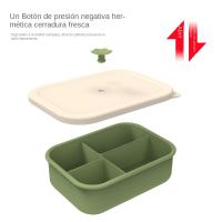 Fiambrera de silicona calentable para microondas, Bento Box, refrigerador Crisper con tapa - details 0