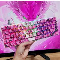 Alleron keycap polvo dragón lado grabado luz altura original pbt sublimación térmica de cinco lados adecuada para todos los teclados de eje magnético (teclado no incluido) - details 13