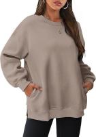 Sudadera holgada de manga larga con cuello redondo para mujer - details 31
