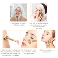 Beauty Derma-Rodillo profesional para el crecimiento del cabello y la barba, rodillo de masaje con microagujas de Metal dorado para hombres y mujeres - details 6