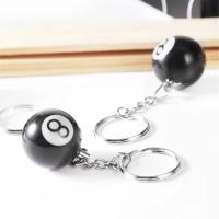 Llavero de Billar Mini Colgante de Bola Negra Llavero de Resina Decoración de Mesa de Juegos - details 3