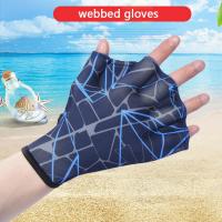 Aletas de natación unisex, manoplas transpirables para deportes acuáticos, 1 par - details 2