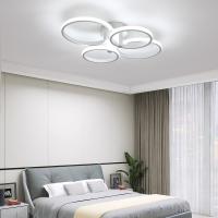 Goeco Lámpara de Techo LED Moderna de Aluminio 48W, Eficiencia Energética, Montaje Semi-Flush, Forma Redonda, Iluminación Blanca Fría - details 6